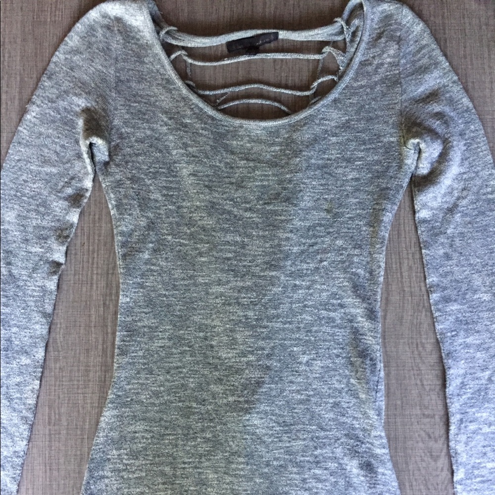 Threaded V- Back Maxi Dress